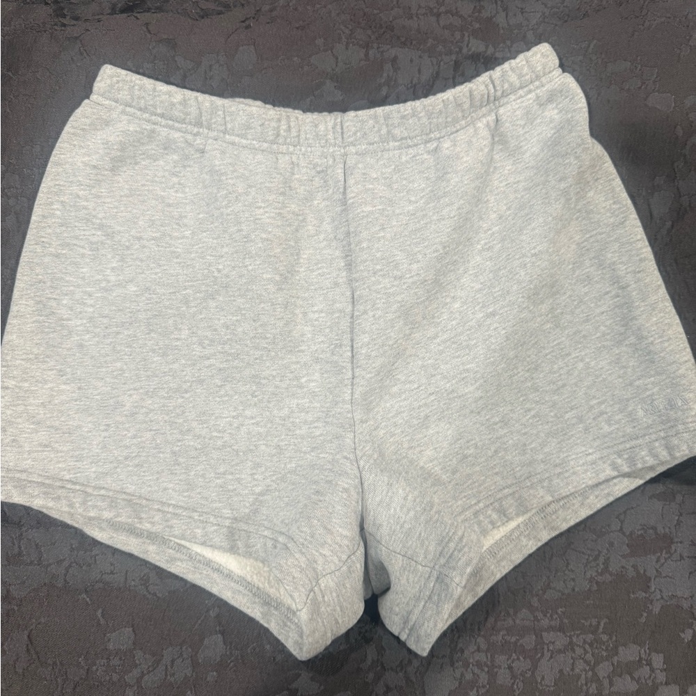 Aritzia Gray Athletic Shorts with Elastic Waistband